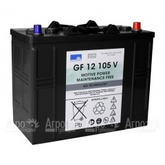 Необслуживаемый тяговый гелевый аккумулятор 12B 105 Ач GF12105V для подметальных машин Lavor в Великих Луках