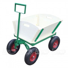 Тележка Sadovodcart четырехколесная с кузовом из фанеры в Великих Луках
