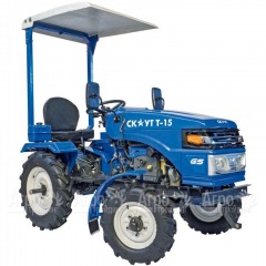 Многофункциональный минитрактор Garden Scout (Скаут) T-15DIF VT + почвофреза + двухкопрусный плуг + навес в Великих Луках