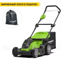 Газонокосилка аккумуляторная GreenWorks G40LM41 (без аккумулятора и зарядного устройства) в Великих Луках