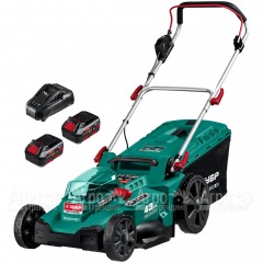 Газонокосилка аккумуляторная Зубр ГКЛ-4336-42 в Великих Луках