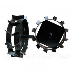 Грунтозацепы ширина 130 мм, диаметр 500 мм, диаметр вала 40 мм, протектор ёлочка (используются с удлинителями оси) для работы с плугом  в Великих Луках