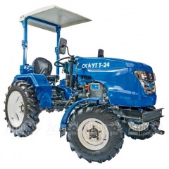Многофункциональный минитрактор Garden Scout (Скаут) Т24 DIFF VT + почвофреза + двухкопрусный плуг + навес в Великих Луках