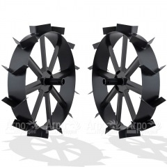 Грунтозацепы ширина 100 мм, диаметр 360 мм, диаметр вала 25 мм, протектор ёлочка для использования с окучником  в Великих Луках