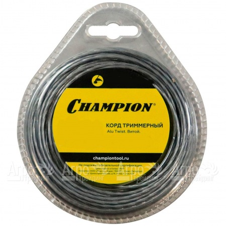 Корд триммерный Champion Alu Twist 3.0мм, 60м (витой)+нож  в Великих Луках