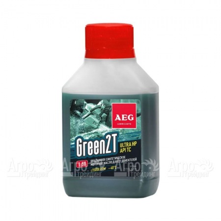 Масло синтетическое AEG Green HP 2T Motor Oil API TC 100 мл для 2-х тактных двигателей в Великих Луках