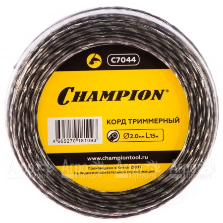 Корд триммерный Champion Tri-twist 2.0мм, 15м (витой треугольник)  в Великих Луках